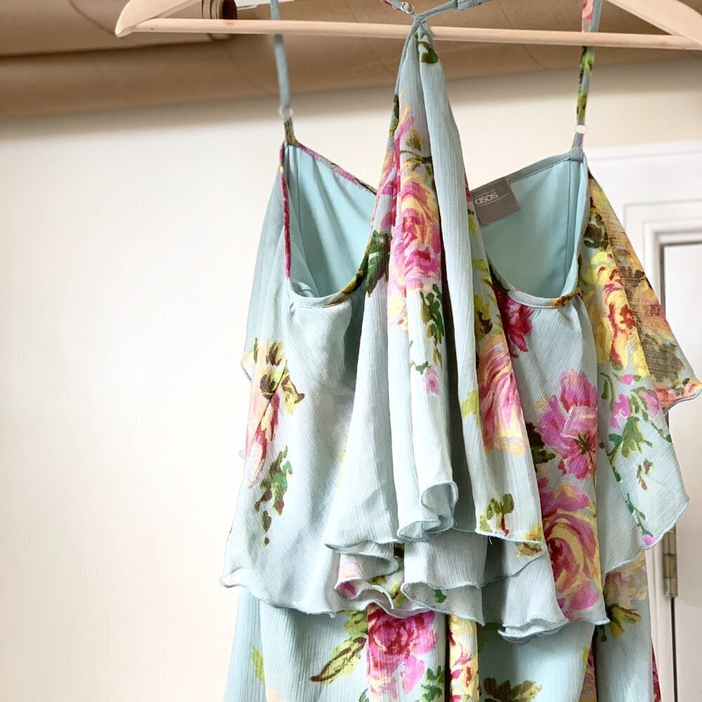 ASOS Floral Ruffle Dress - Picture 3 of 6